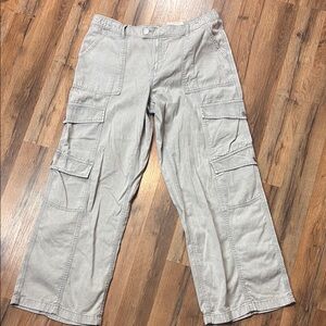SO® XL Women's Tan Cargo Pants – High-Rise,‎ Wide-Leg, NWT